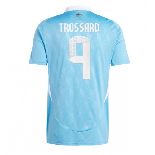 Pánský Fotbalový dres Belgie Leandro Trossard #9 ME 2024 Venkovní Krátký Rukáv